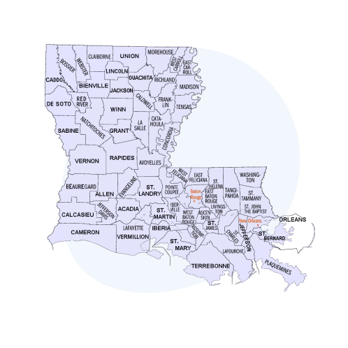 Louisiana-map