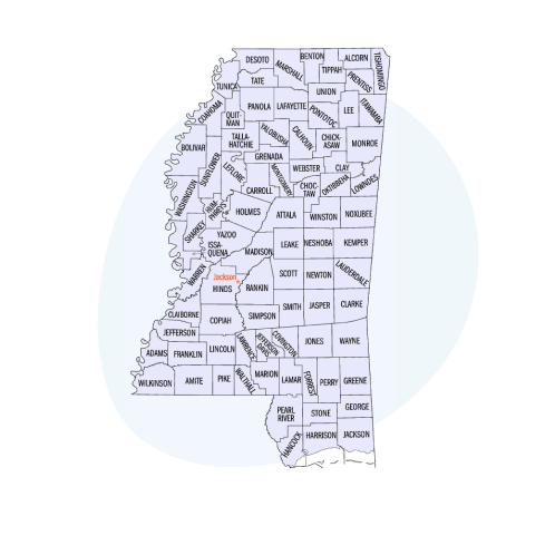 Mississippi-map