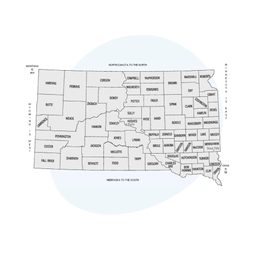 map-South Dakota